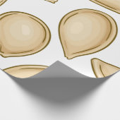 Papier Cadeau motif de semences citrouille (Coin)