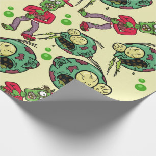 Papier Cadeau Motif de Sick Zombie