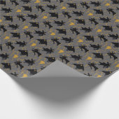 Papier Cadeau Motif de silhouette Black Adam Lightning (Coin)