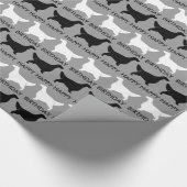 Papier Cadeau Motif de silhouettes de poseur anglais avec le (Coin)