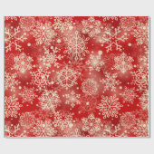 Papier Cadeau Motif de snowflakes (Plat)