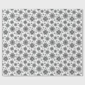 Papier Cadeau Motif de snowflakes (Plat)