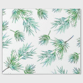Papier Cadeau motif de soie 'Pine Branches' (Plat)