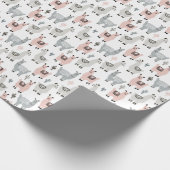 Papier Cadeau Motif de sourire de lamas (Coin)