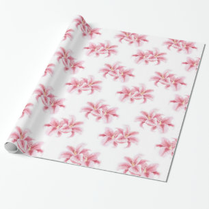 Papier Cadeau Motif de Stargazer rose