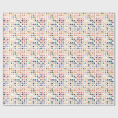 Papier Cadeau Motif de structure moléculaire (Plat)