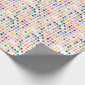 Papier Cadeau Motif de structure moléculaire (Coin)