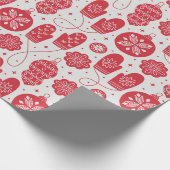 Papier Cadeau Motif de style ancien de Noël (Coin)