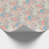 Papier Cadeau Motif de style japonais. Illustration (Coin)