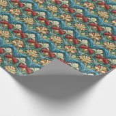 Papier Cadeau Motif de style William Morris (Coin)