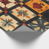 Papier Cadeau Motif de surface composée en Patchwork Automne Rus (Coin)