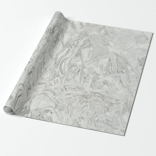 Papier Cadeau Motif de surface en marbre gris (Déroulé)