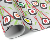 Papier Cadeau Motif de sushi (Coin rond)