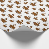 Papier Cadeau Motif de tasse de café (Coin)