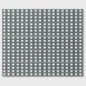 Papier Cadeau Motif de télévision classique rétro (Plat)