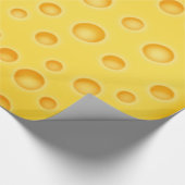 Papier Cadeau Motif de texture de Cheezy de fromage suisse (Coin)