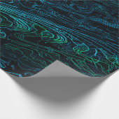 Papier Cadeau Motif de texture en camouflage noir de Neon (Coin)