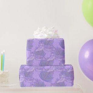 Papier Cadeau Motif de tigre violet