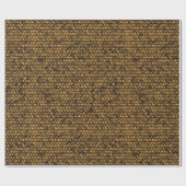 Papier Cadeau Motif de tissage de panier (Plat)
