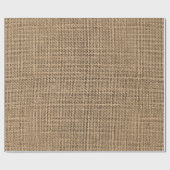 Papier Cadeau Motif de toile de jute (Plat)