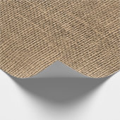 Papier Cadeau Motif de toile de jute (Coin)