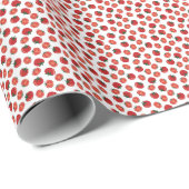 Papier Cadeau motif de tomate rouge (Coin rond)
