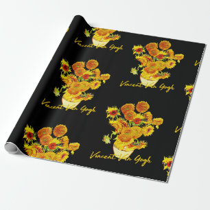 Papier Cadeau Motif de tournesols par Vincent van Gogh Wr