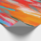 PAPIER CADEAU MOTIF DE TRAITS DE PEINTURE (Coin)