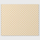 Papier Cadeau Motif de tranche de fruits orange (Plat)