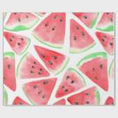 Papier Cadeau Motif de tranches de pastèque (Plat)