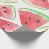 Papier Cadeau Motif de tranches de pastèque (Coin)