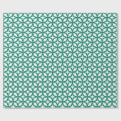 Papier Cadeau Motif de treillis vert poivre (Plat)