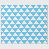 Papier Cadeau Motif de triangle de bleus layette (Plat)