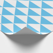 Papier Cadeau Motif de triangle de bleus layette (Coin)