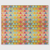 Papier Cadeau Motif de triangles colorés modernes (Plat)