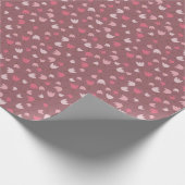 Papier Cadeau Motif de tulipe rose simple et doux, variation de  (Coin)