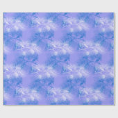 Papier Cadeau Motif de vacances Blue and White Pine (Plat)