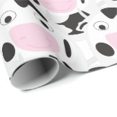 Papier Cadeau Motif de vache coute (Coin rond)