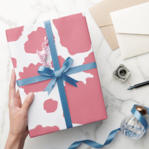 Papier Cadeau Motif de vache Occident Changement de couleur