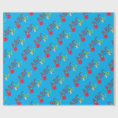 Papier Cadeau MOTIF de vers de livre ABC (Plat)