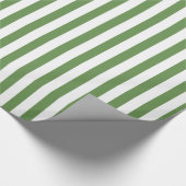 Papier Cadeau Motif de vert de mousse de regard/blanc propre (Coin)