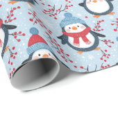 Papier Cadeau Motif de visage mignon en dessin (Coin rond)