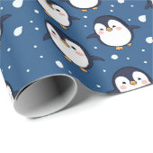 Papier Cadeau Motif de visage mignon en dessin (Coin rond)