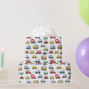 Papier Cadeau Motif de voitures