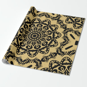 Papier Cadeau Motif décoratif de style oriental. Couleur dans le