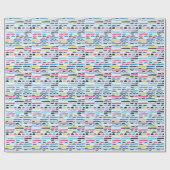 Papier Cadeau Motif décoratif géométrique Abstrait sans couture. (Plat)