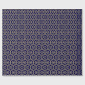 Papier Cadeau Motif décoratif géométrique marine moderne (Plat)