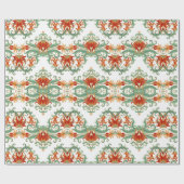 Papier Cadeau Motif décoratif sans couture avec flux rouge styli (Plat)