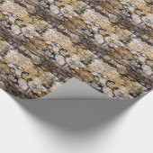 Papier Cadeau Motif d'écorce d'arbre (Coin)