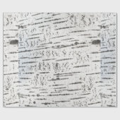 Papier Cadeau Motif d'écorce de bouleau (Plat)